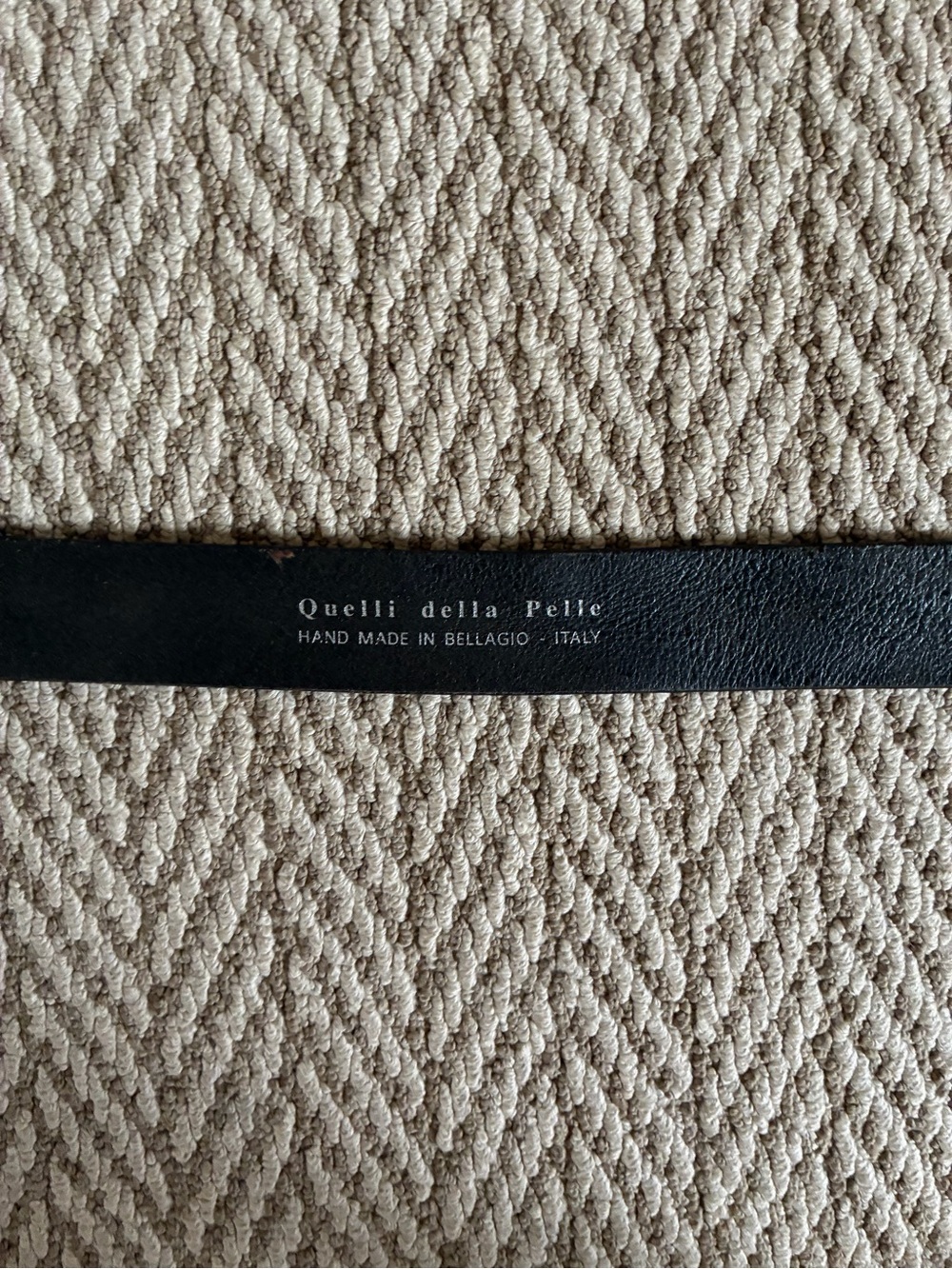 Quelli della Pelle Black Leather Belt